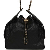 Chanel Medium 25 Hobo Bag Black Caviar Antique Gold Hardware - Thumbnail View 1