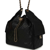 Chanel Medium 25 Hobo Bag Black Caviar Antique Gold Hardware - Thumbnail View 5
