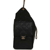 Chanel Medium 25 Hobo Bag Black Caviar Antique Gold Hardware - Thumbnail View 3