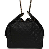 Chanel Medium 25 Hobo Bag Black Caviar Antique Gold Hardware - Thumbnail View 4