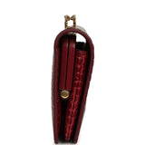 Chanel CC Clutch Burgundy Croc Embossed Calfskin Gold Hardware - Thumbnail View 3