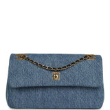 Chanel Medium "Eyes on You" Flap Bag Blue Denim Gold Hardware - Thumbnail View 1
