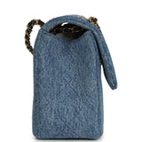 Chanel Medium "Eyes on You" Flap Bag Blue Denim Gold Hardware - Thumbnail View 3