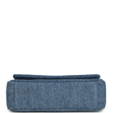 Chanel Medium "Eyes on You" Flap Bag Blue Denim Gold Hardware - Thumbnail View 6