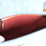 Chanel Medium "Eyes on You" Flap Bag Blue Denim Gold Hardware - Thumbnail View 9