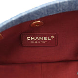 Chanel Medium "Eyes on You" Flap Bag Blue Denim Gold Hardware - Thumbnail View 11