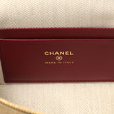 Chanel Top Handle Long Vanity Case with Chain Dark Beige Suede Gold Hardware - Thumbnail View 9