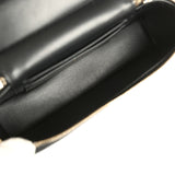 Chanel Top Handle Long Vanity Case with Chain Black Shiny Caviar Light Gold Hardware - Thumbnail View 9