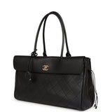 Chanel Medium "Urban Essential" East West Shopping Tote Black Caviar Gold Hardware - Thumbnail View 5