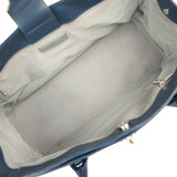 Pre-owned Chanel Medium Executive Cerf Tote Bag Navy Grained Calfskin Silver Hardware - Thumbnail View 7