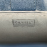 Pre-owned Chanel Medium Executive Cerf Tote Bag Navy Grained Calfskin Silver Hardware - Thumbnail View 9