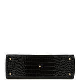 Chanel Large Cerf Shopping Bag Black Crocodile Embossed Calfskin Gold Hardware - Thumbnail View 6