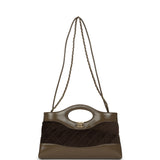 Chanel 31 Shopper Dark Khaki Shiny Lambskin and Pony Hair Gold Hardware - Thumbnail View 7