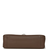 Chanel Maxi "Souplissimo" Small Flap Bag Brown Grained Calfskin Silver Hardware - Thumbnail View 6