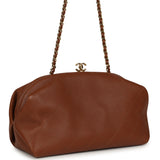Chanel Small Clutch with Chain Camel Lambskin Gold Hardware - Thumbnail View 2