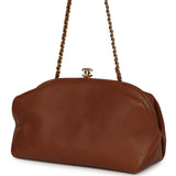 Chanel Small Clutch with Chain Camel Lambskin Gold Hardware - Thumbnail View 5