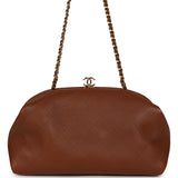 Chanel Small Clutch with Chain Camel Lambskin Gold Hardware - Thumbnail View 4
