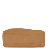 Chanel Maxi Shopping Bag Beige Grained Nubuck Calfskin Light Gold Hardware - Thumbnail View 6
