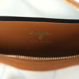 Chanel Mini CC Hobo Pouch with Chain Light Blue Denim and Brown Calfskin Gold Hardware - Thumbnail View 10