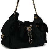 Chanel Mini 25 Hobo Bag Black Pony Hair Gold Hardware - Thumbnail View 2