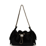 Chanel Mini 25 Hobo Bag Black Pony Hair Gold Hardware - Thumbnail View 7