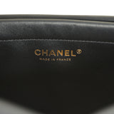 Chanel Small "Urban Essential" East West Shopping Tote Black Calfskin and Blue Denim Gold Hardware - Thumbnail View 10