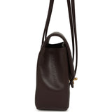 Chanel Small Preppy Coco Flap Bag Dark Brown Shiny Caviar Brushed Gold Hardware - Thumbnail View 3