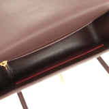 Chanel Small Preppy Coco Flap Bag Dark Brown Shiny Caviar Brushed Gold Hardware - Thumbnail View 8