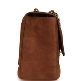 Chanel Maxi "Souplissimo" Small Flap Bag Camel Suede Gold Hardware - Thumbnail View 3