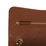 Chanel Maxi "Souplissimo" Small Flap Bag Camel Suede Gold Hardware - Thumbnail View 8