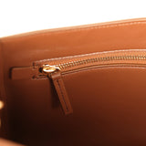 Chanel Maxi "Souplissimo" Small Flap Bag Camel Suede Gold Hardware - Thumbnail View 9