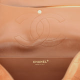 Chanel Maxi "Souplissimo" Small Flap Bag Camel Suede Gold Hardware - Thumbnail View 11