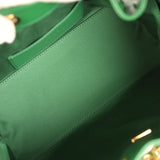 Chanel Small 25 Hobo Bag Green Caviar Gold Hardware - Thumbnail View 8