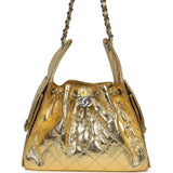 Chanel Small 25 Hobo Bag Gold Metallic Calfskin Silver Hardware - Thumbnail View 1