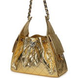Chanel Small 25 Hobo Bag Gold Metallic Calfskin Silver Hardware - Thumbnail View 5