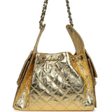 Chanel Small 25 Hobo Bag Gold Metallic Calfskin Silver Hardware - Thumbnail View 4