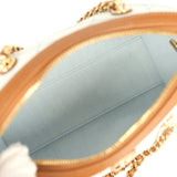 Chanel Coco Beach Mini Timeless Classic Barrel Bag with Chain Light Blue Denim and Brown Calfskin Gold Hardware - Thumbnail View 8