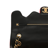 Chanel Maxi "Magma" Flap Bag Yellow, Red, Black Mixed Fibers Gold Hardware - Thumbnail View 8