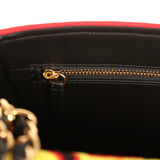 Chanel Maxi "Magma" Flap Bag Yellow, Red, Black Mixed Fibers Gold Hardware - Thumbnail View 9