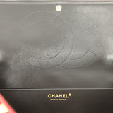 Chanel Maxi "Magma" Flap Bag Yellow, Red, Black Mixed Fibers Gold Hardware - Thumbnail View 11