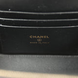 Chanel Small Vanity Case Black Raffia Light Gold Hardware - Thumbnail View 10