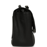 Chanel Maxi "Souplissimo" Small Flap Bag Black Grained Calfskin Silver Hardware - Thumbnail View 3