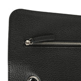 Chanel Maxi "Souplissimo" Small Flap Bag Black Grained Calfskin Silver Hardware - Thumbnail View 8