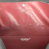 Chanel Maxi "Souplissimo" Small Flap Bag Black Grained Calfskin Silver Hardware - Thumbnail View 11