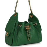 Chanel Mini 25 Hobo Bag Green Caviar Gold Hardware - Thumbnail View 2