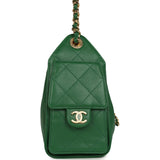 Chanel Mini 25 Hobo Bag Green Caviar Gold Hardware - Thumbnail View 3
