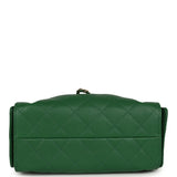 Chanel Mini 25 Hobo Bag Green Caviar Gold Hardware - Thumbnail View 6
