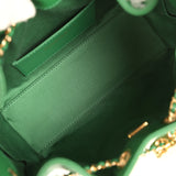 Chanel Mini 25 Hobo Bag Green Caviar Gold Hardware - Thumbnail View 8