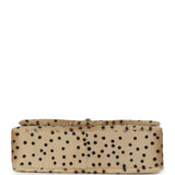 Chanel "Cheetah Print" Medium Flap Bag Light Beige Calf Hair and Black Lambskin Gold Hardware - Thumbnail View 6