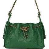 Chanel Mini 25 Hobo Bag Green Caviar Gold Hardware - Thumbnail View 1